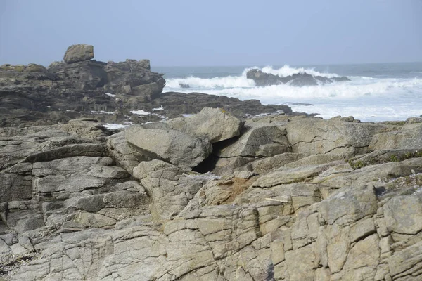 Cote Sauvage Quiberon Brittany — 图库照片