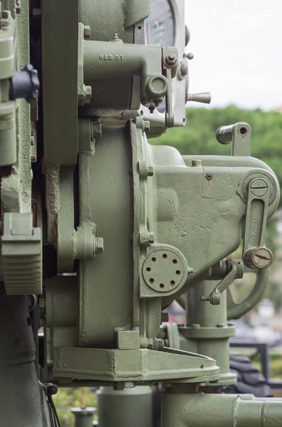 Antiairkraft Artillery Antitank Italian World War Detail Cannon Mod Expozice — Stock fotografie