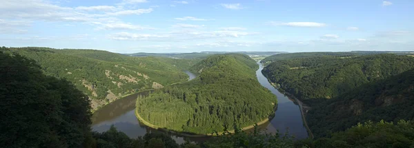 Saarland Germany Orschleifeによる Saarschleife の川の眺め — ストック写真