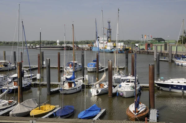 Bateaux Dans Port Eau Mer — Photo