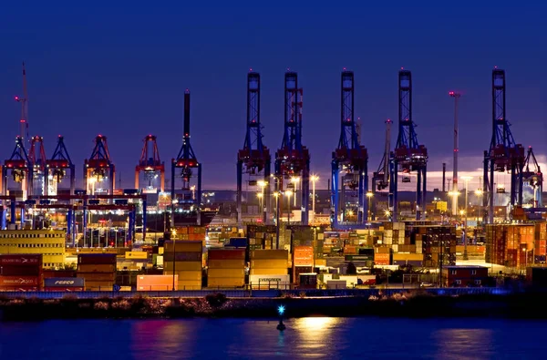 Industrial Port Hamburg — Stock Photo, Image