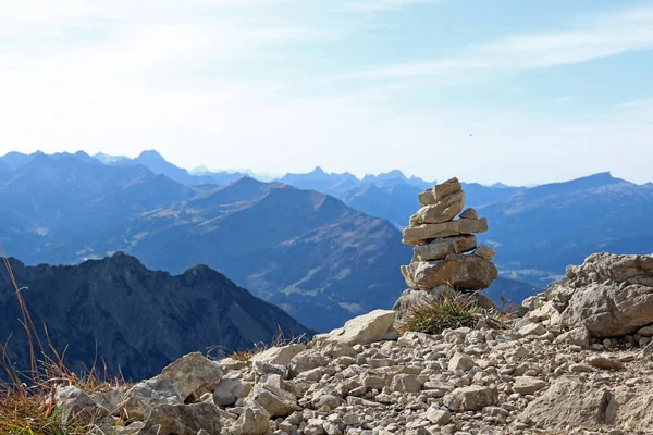 Mendaki Nebelhorn — Stok Foto