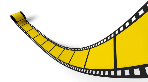 Boş Film Sarı Makara Siyah — Stok fotoğraf