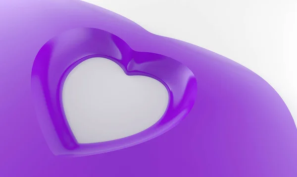 Forma Corazón Violeta —  Fotos de Stock