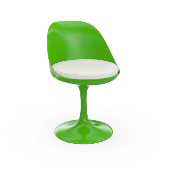 Cadeira Futurista Branco Verde — Fotografia de Stock