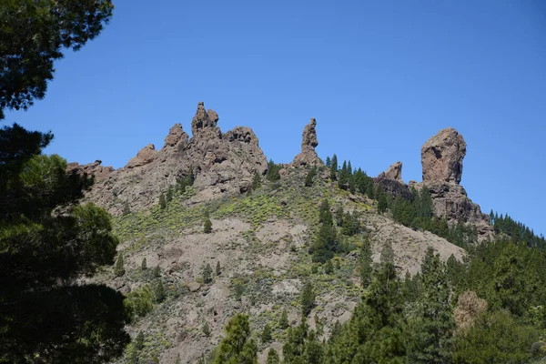 Fraile Und Roque Nublo Gran Canaria — Stockfoto