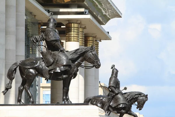Genghis Khan Statue Équestre Ulan Bator — Photo