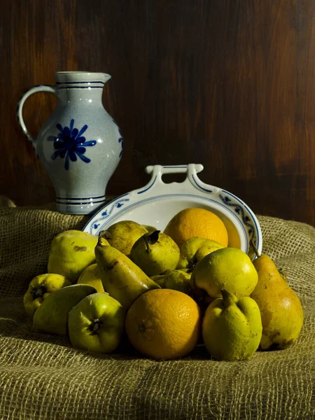 Still Life Pitcher Fruits — Stock Photo, Image