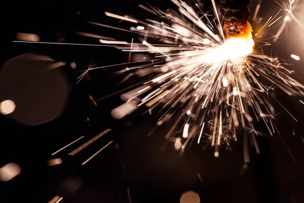 sparkler on new years eve