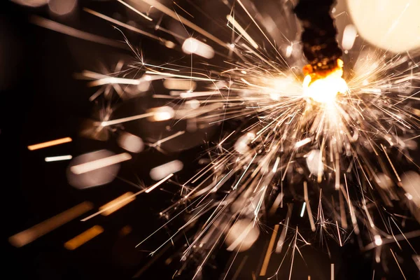 Scintillante Durante Vigilia Anno Nuovo — Foto Stock