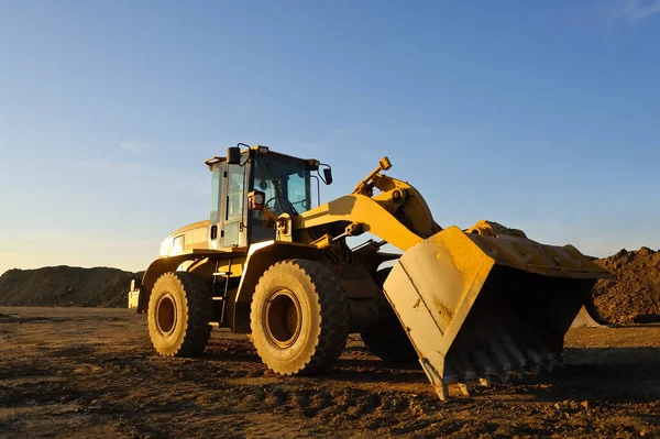 Wheeled Excavator Construction Site — Stock Photo, Image