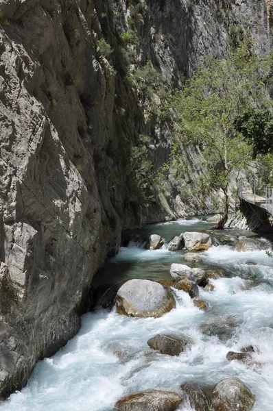 Cañón Sapadere Montañas Rocosas Caudal Del Río —  Fotos de Stock