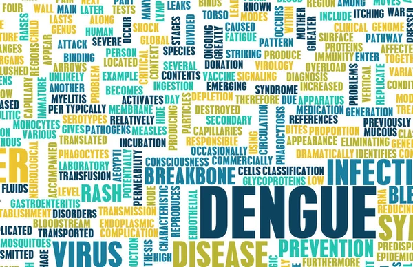 Conceito Febre Dengue Como Uma Arte Doença Médica — Fotografia de Stock