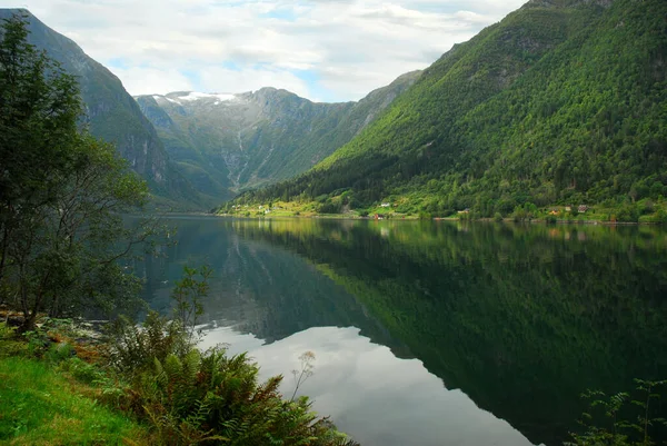 Norway Nature Landscape Background Stock Photo