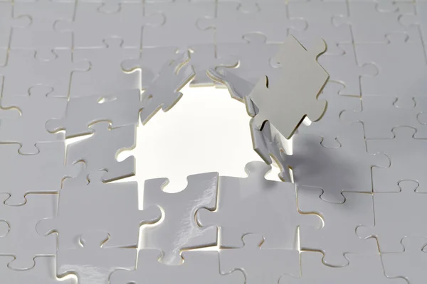 Puzzle Hole — Stock Photo, Image