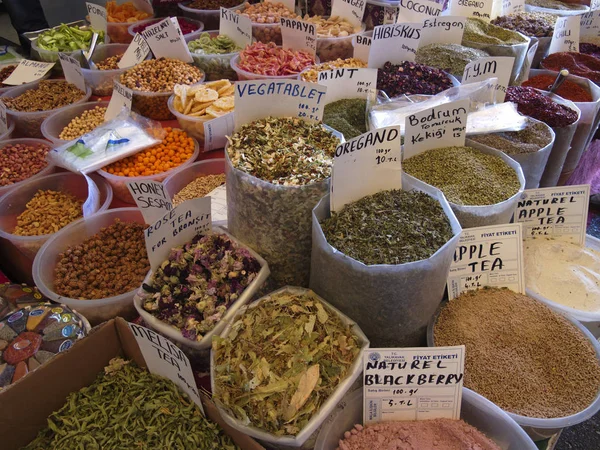 Spices Market Bodrum — Stock Photo, Image