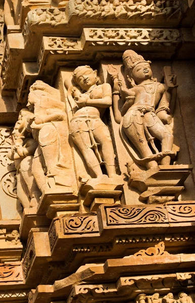 Menselijke Sculpturen Van Vishvanatha Tempel Gewijd Aan Lord Shiva Westelijke — Stockfoto