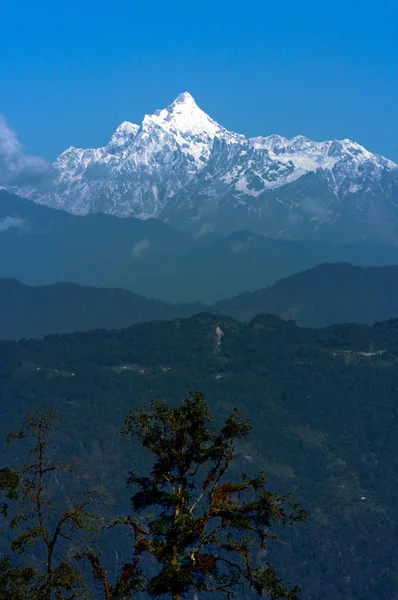 Kanchenjunga Hegyvonulat Reggel Sikkim — Stock Fotó