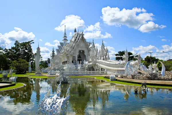 Templo Tailandés Llamado Wat Rong Khun Chiang Rai Tailandia — Foto de Stock