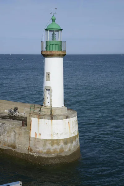 Világítótorony Baloldali Tudy Ile Groix Bretagne — Stock Fotó