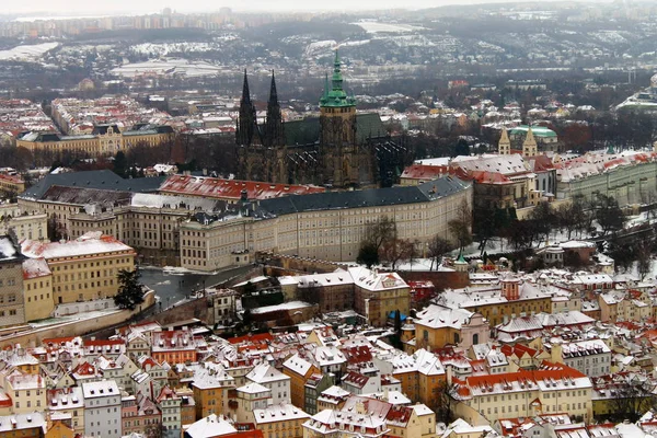 Slottet Prag Från Toppen — Stockfoto