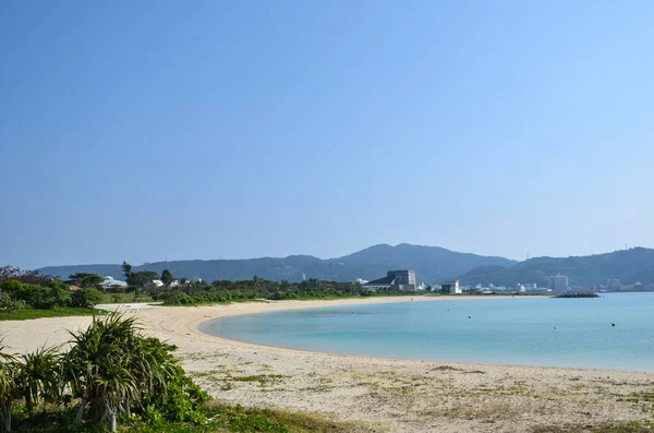 Vista Sulla Baia Tropicale Nago Beach Okinawa Giappone — Foto Stock