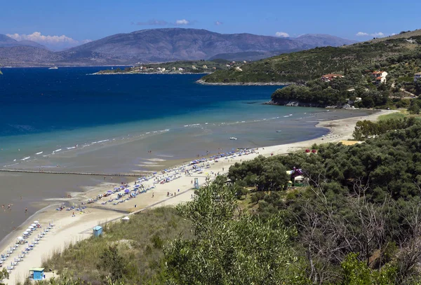 Plaża Pobliżu Kassiopi Korfu — Zdjęcie stockowe