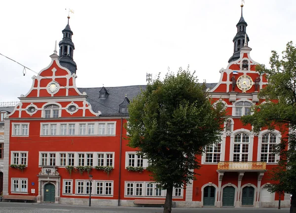 Rathaus Είναι Γερμανική Έδρα Της Τοπικής Νομοθετικής Και Εκτελεστικής Κυβέρνησης — Φωτογραφία Αρχείου