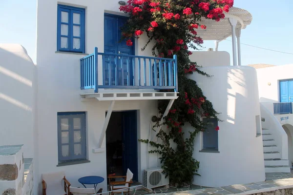 Cyclades群岛典型的房子 — 图库照片