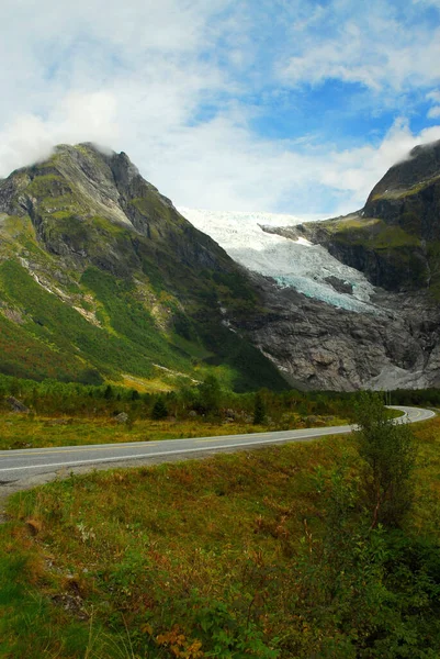 Noruega Sobre Naturaleza Paisaje Fondo —  Fotos de Stock