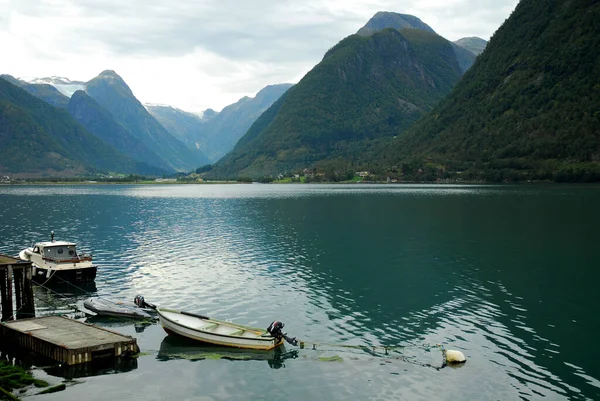 Noruega Sobre Naturaleza Paisaje Fondo — Foto de Stock