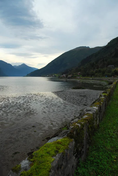 Noruega Sobre Paisagem Natural Fundo — Fotografia de Stock