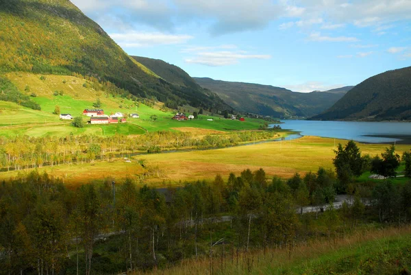 Noruega Sobre Naturaleza Paisaje Fondo — Foto de Stock