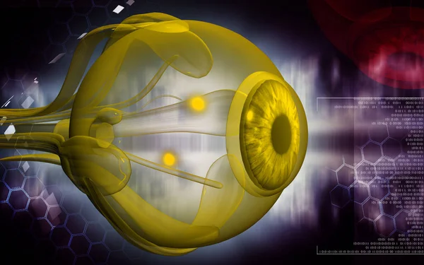 Цифрова Ілюстрація Очей Кольоровому Фоні — стокове фото