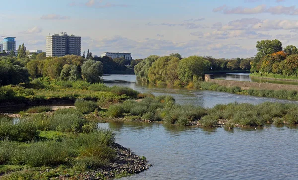 Kanał Neckar Altneckar Kierunku Wieblingen — Zdjęcie stockowe