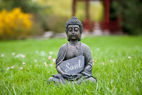Φιγούρα Του Βούδα Πίστη Και Πνευματικότητα — Φωτογραφία Αρχείου