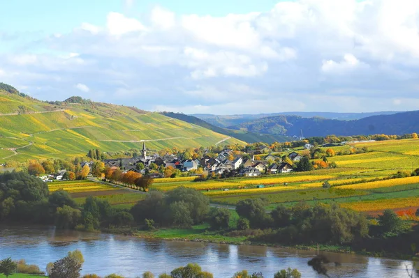 Ziemie Moselle Jesienią — Zdjęcie stockowe