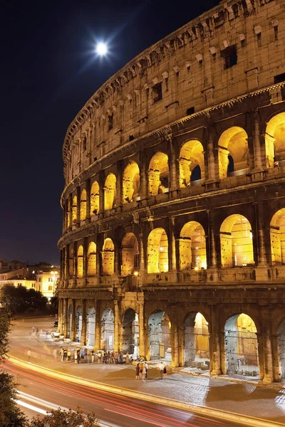 Bela Vista Famoso Coliseu Antigo Roma Itália — Fotografia de Stock