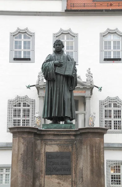 Pomnik Martina Luthera Wittenberdze — Zdjęcie stockowe