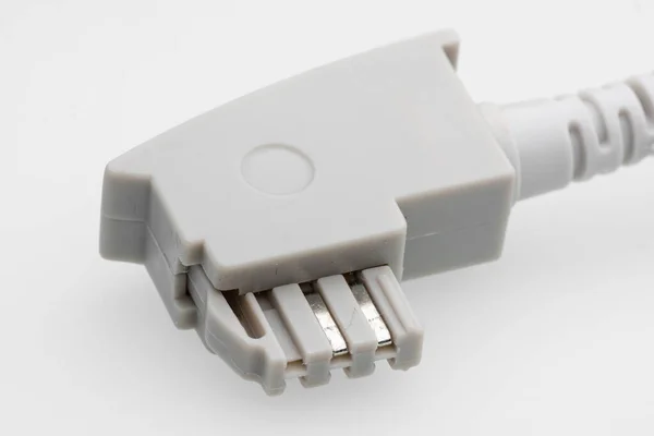 Usb Kabel Auf Weißem Hintergrund — Stockfoto