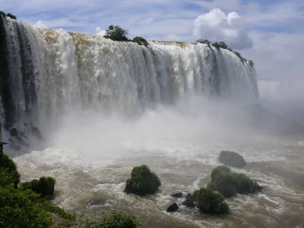 Iguazu Vodopády Přírodní Vodopád — Stock fotografie