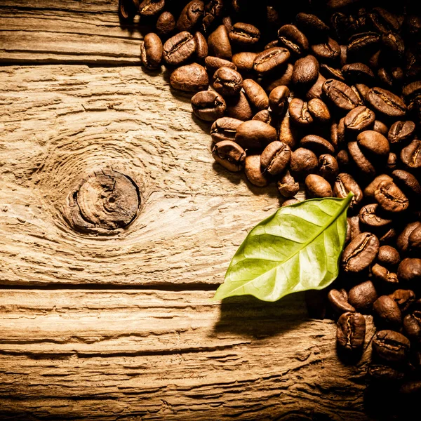 Rostade Kaffebönor Bakgrunden Närbild — Stockfoto