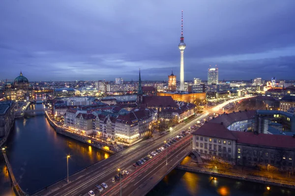 Skyline Berlin Hdr — Fotografia de Stock