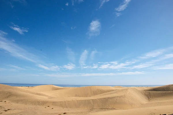 Texture Sand Dune Desert Gran Canaria Island Spanien — Stockfoto