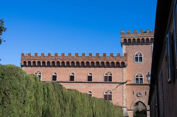 Centro Storico Bolgheri Suo Castello Proprietà Della Famiglia Gherardesca — Foto Stock