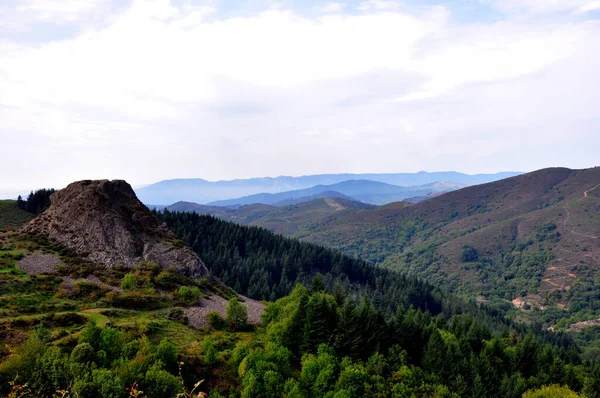 Landschap Ardeche Prachtige Bergen — Stockfoto