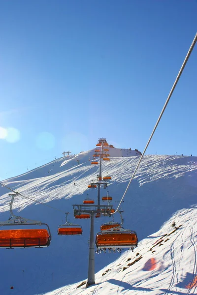 奥地利的轮椅滑雪场 — 图库照片