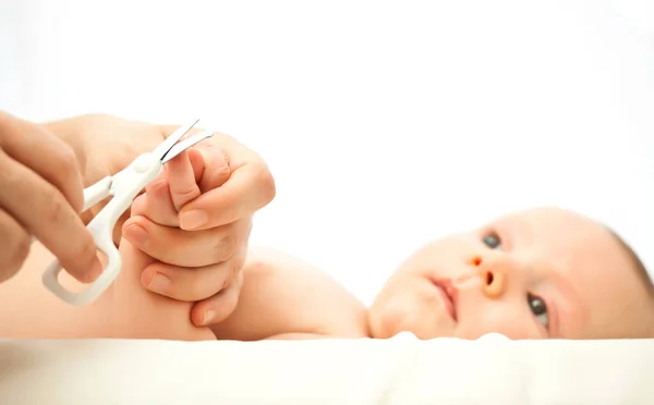 Portrait Caucasian Young Baby — Stock Photo, Image