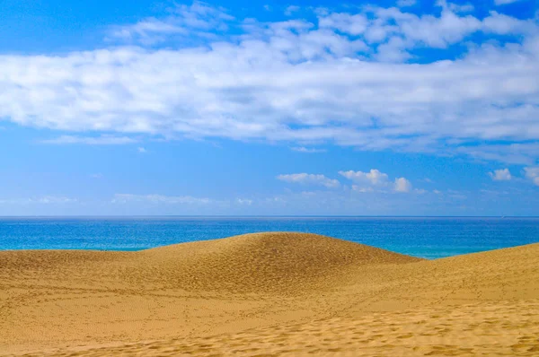 Sanddyner Nära Maspalom Gran Canaria — Stockfoto