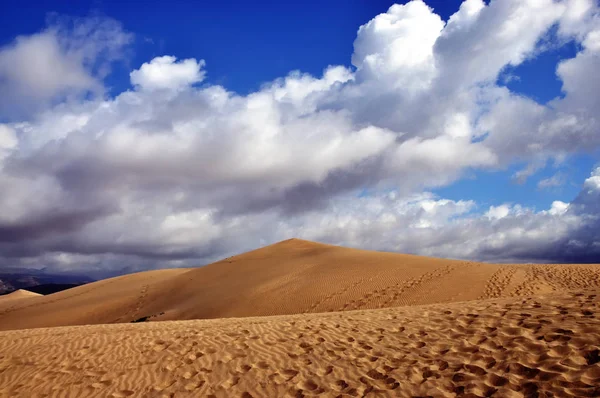 Wydmy Pobliżu Maspalomas Babcine Canaria — Zdjęcie stockowe